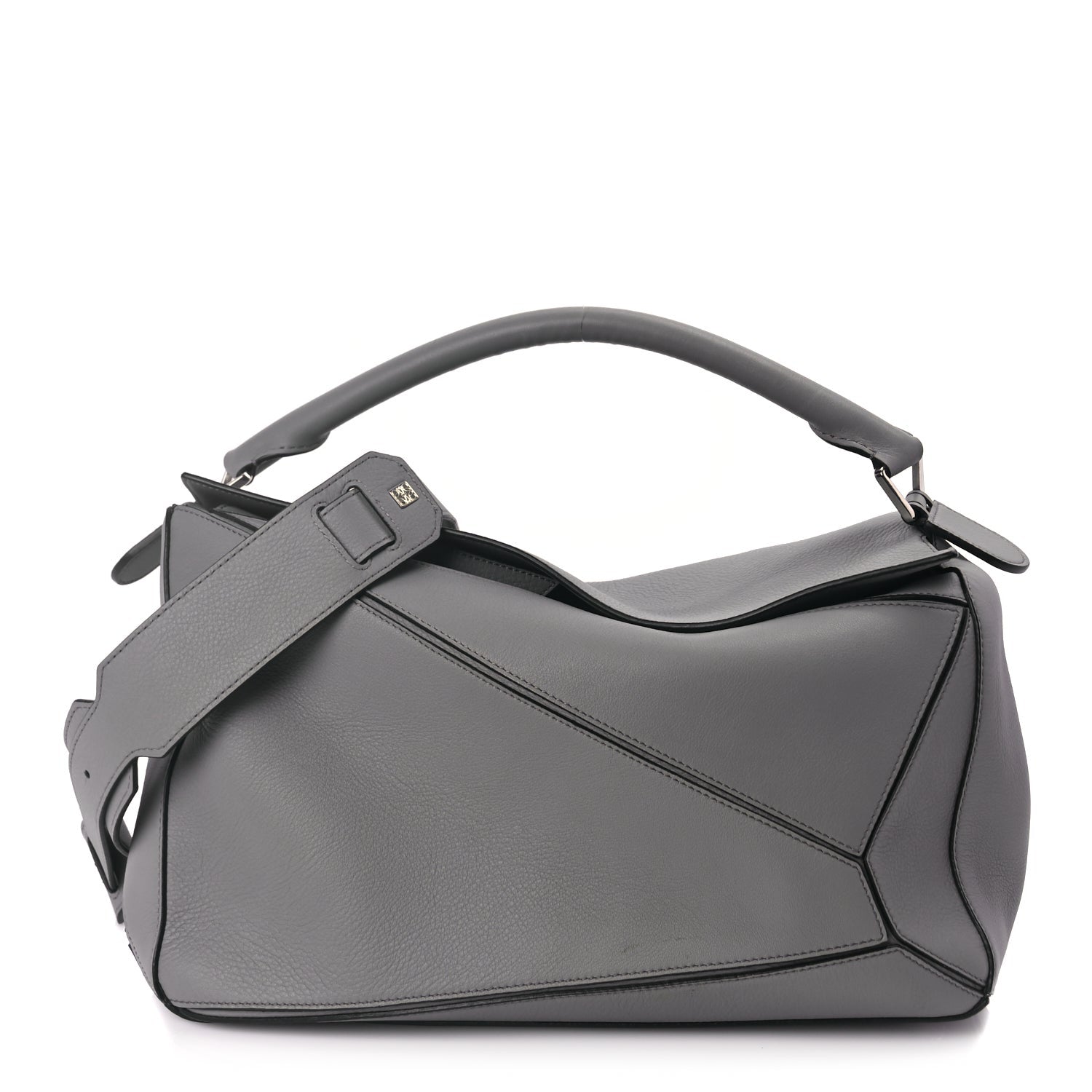 Loewe Calfskin Large Puzzle Bag Grey 1 of 8