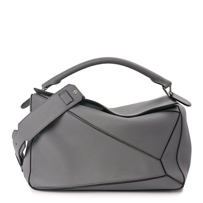 Loewe Calfskin Large Puzzle Bag Grey 1 of 8