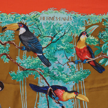 Hermes Summer Silk Equateur Scarf Shawl 140 7 of 7