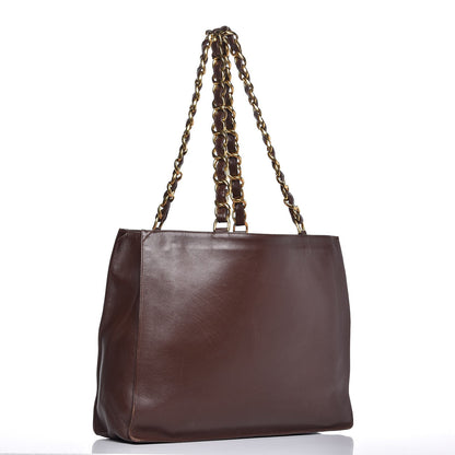 Chanel Lambskin CC Tote Brown 11 of 11