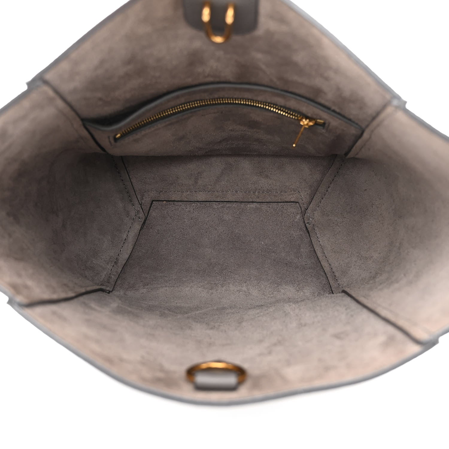 Celine Soft Grained Calfskin Small Sangle Bucket Bag Kohl 5 of 12