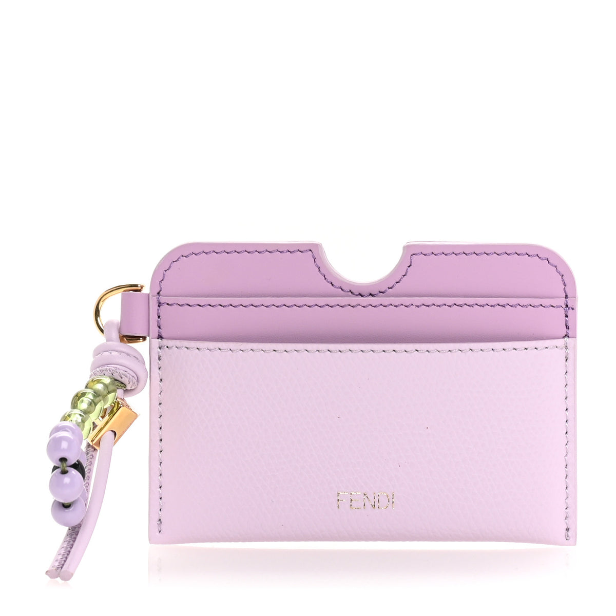 Vitello Cruise FF Diamonds Card Case Lilac