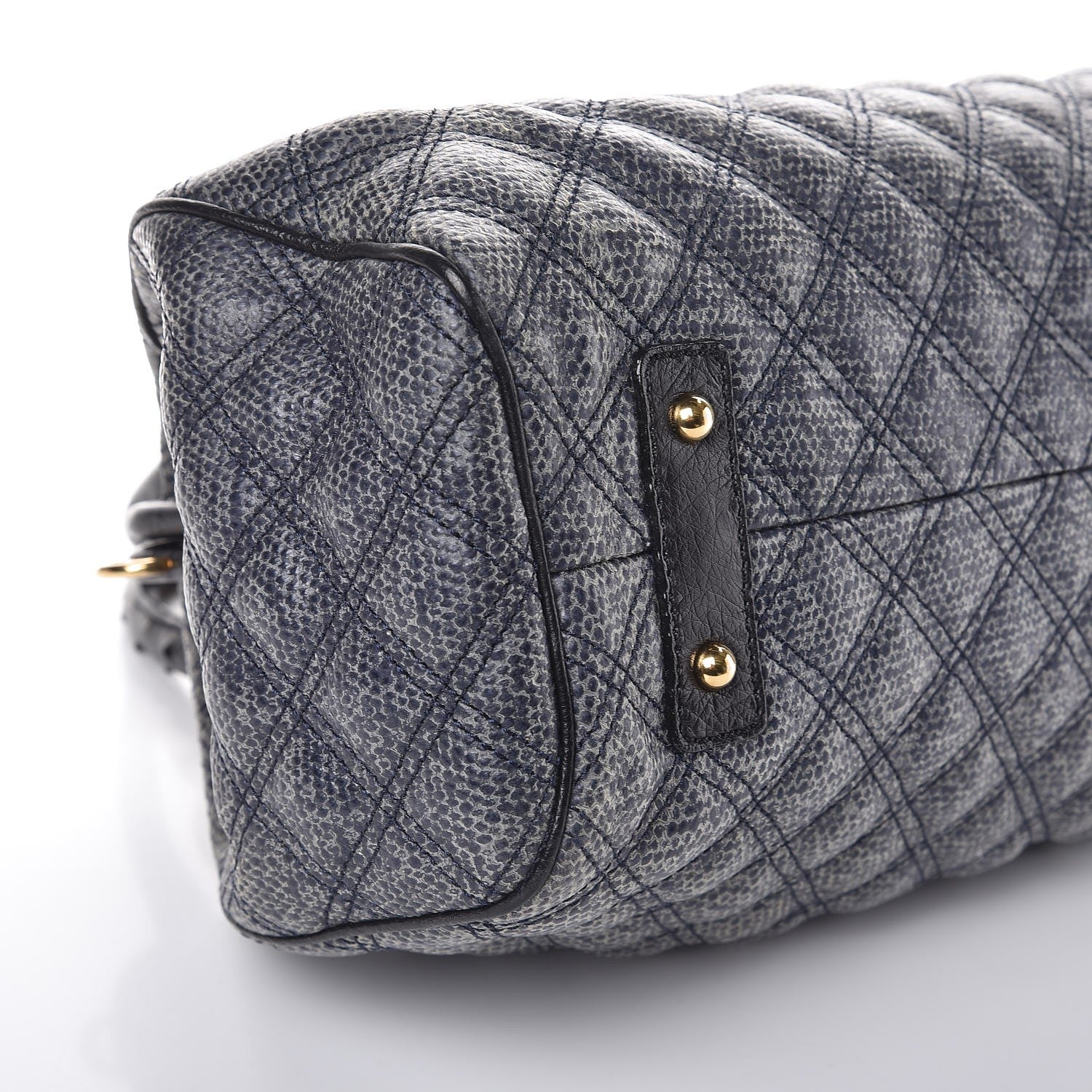 Marc Jacobs Juta Ostrich Stam Tote Navy 7 of 8