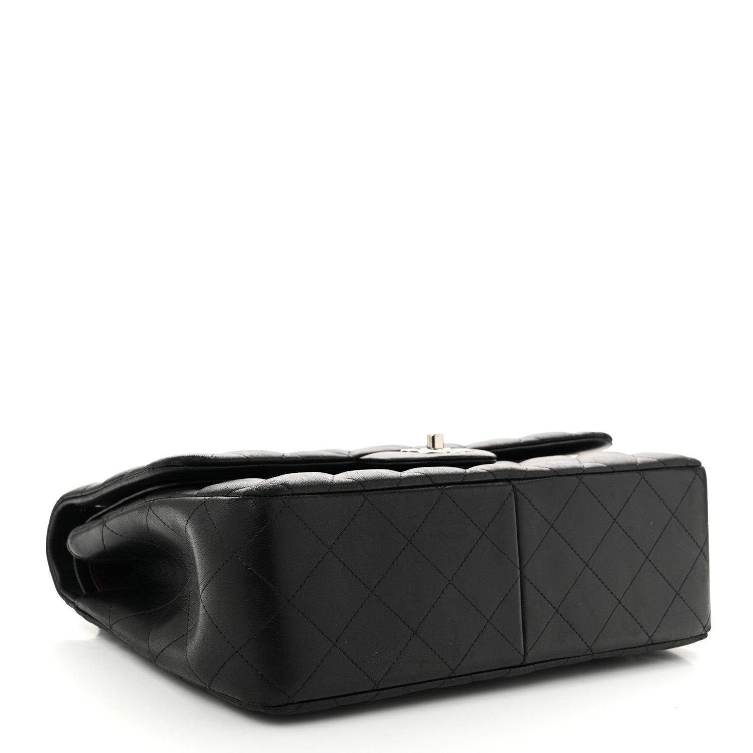 Chanel Lambskin Quilted Jumbo Double Flap Black 4 of 7