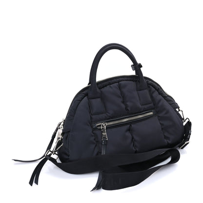 Prada Tessuto Nylon Bomber Dome Satchel  Black 2 of 7