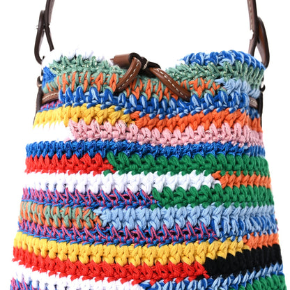 Miu Miu Fabric Crochet Drawstring Pouch  Multicolor 6 of 8
