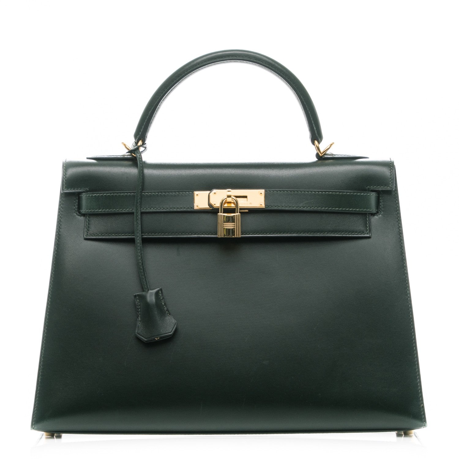 Hermes Box Kelly Sellier 32 Vert Fonce 1 of 17