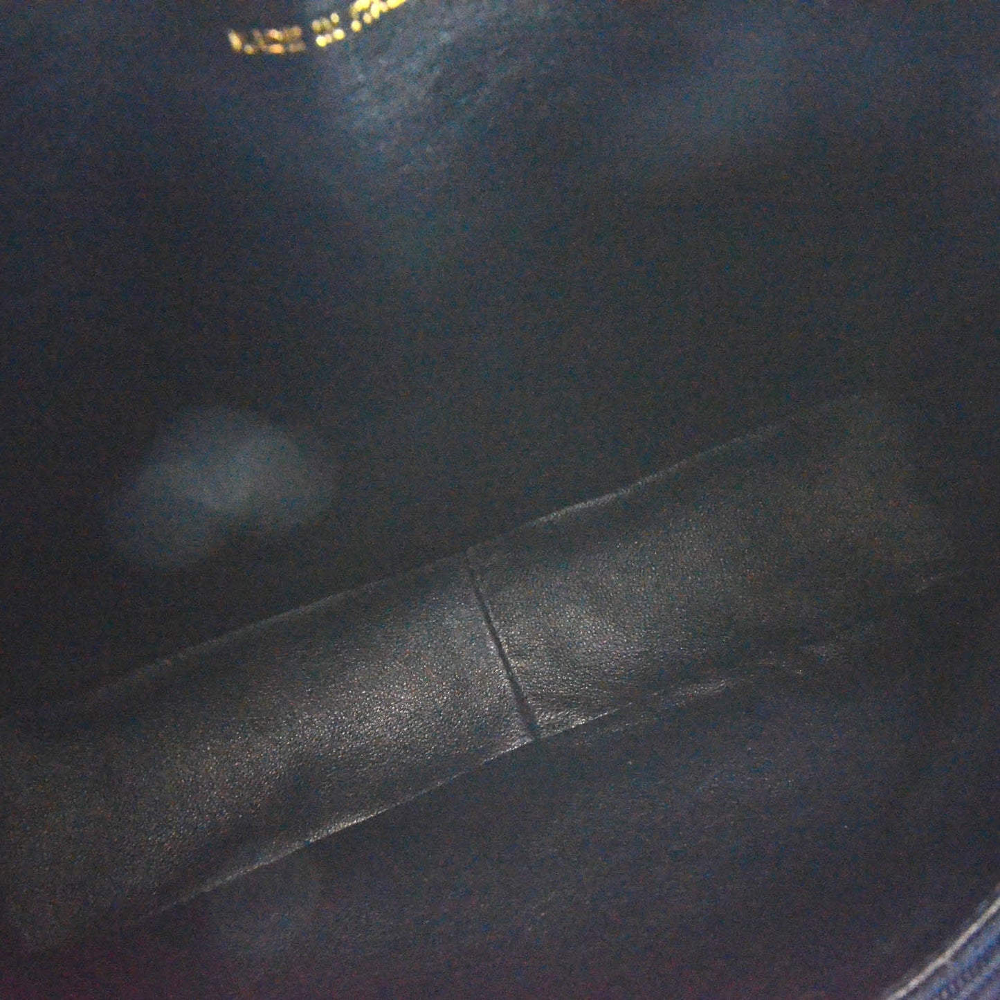 Lambskin Quilted Tassel Camera Case Navy