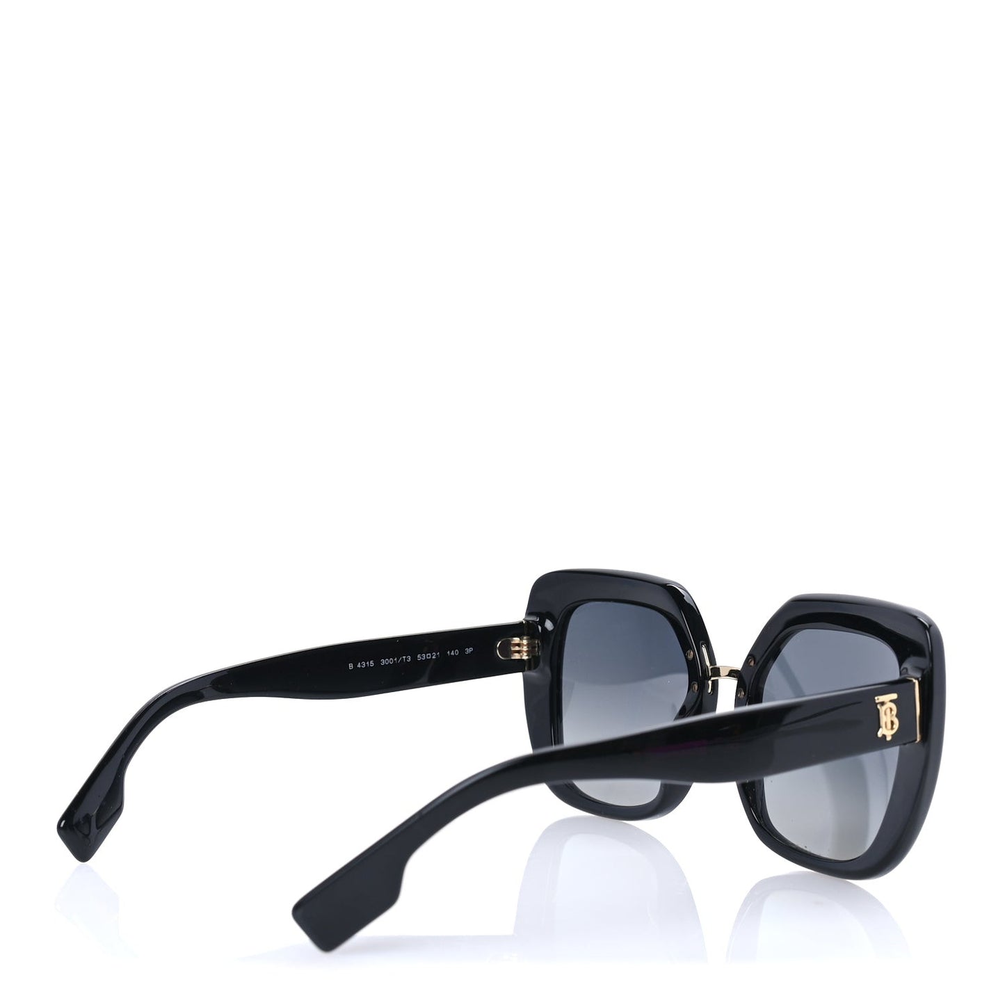 Acetate Oversized B4315 TB Sunglasses Black