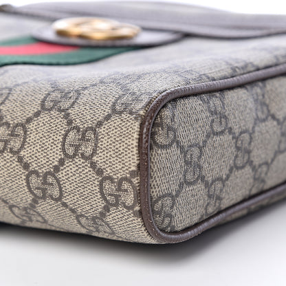 Gucci GG Supreme Monogram Web Small Ophidia Messenger Bag Brown 10 of 11