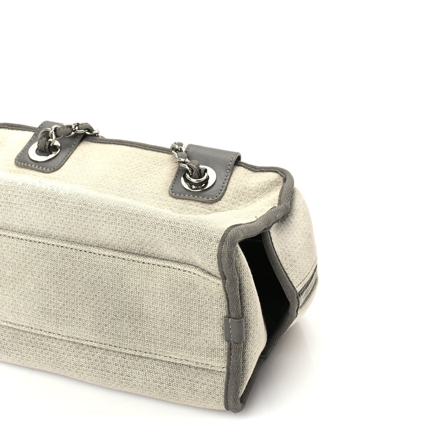 Canvas Deauville Bowling Bag Ecru Ecru