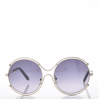 Chloe Isidora Oversized Round Sunglasses CE122S Silver 2 of 8