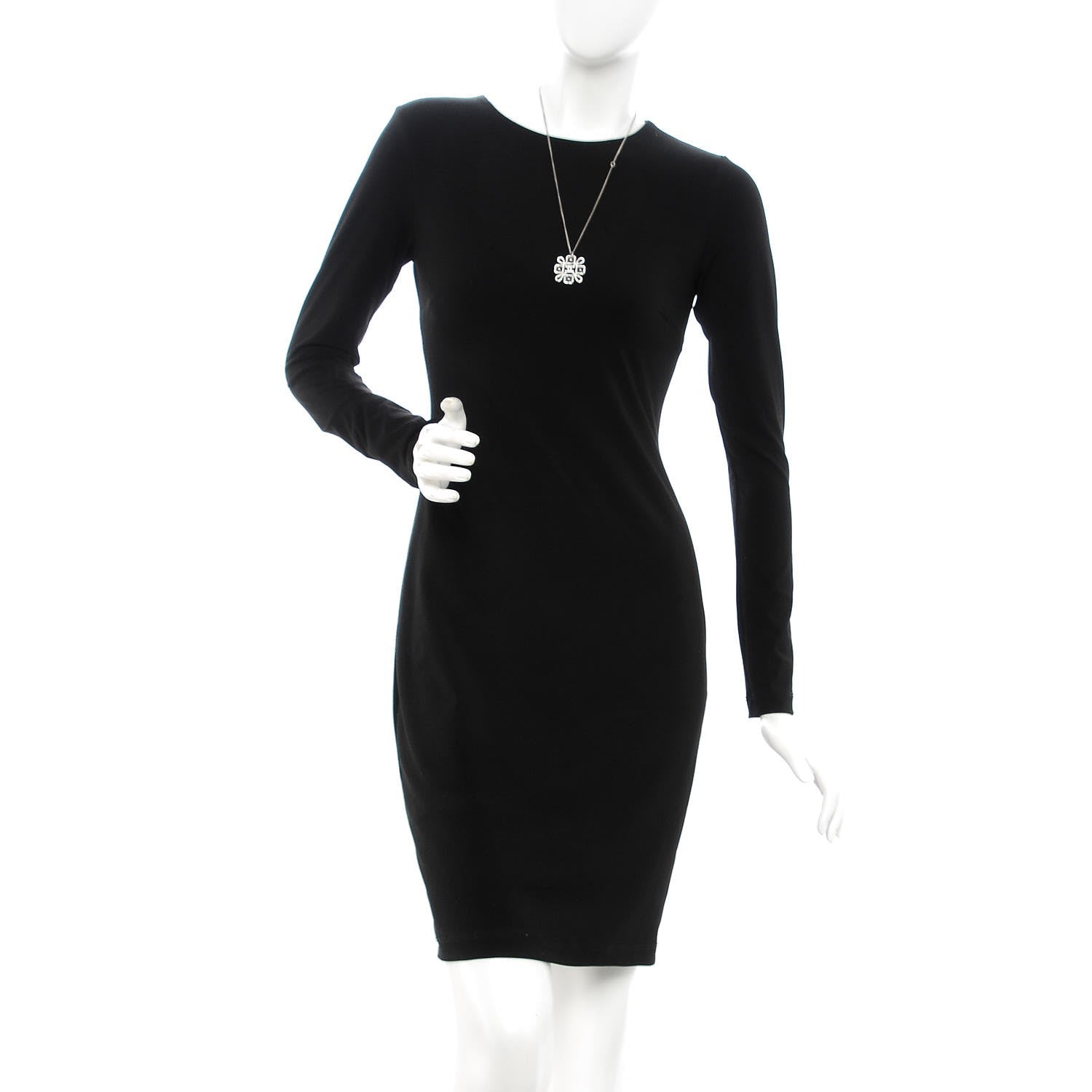 Chanel Crystal Strass Necklace Silver 2 of 6