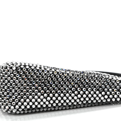 Prada Satin Crystal Triangle Pouch Cristal 10 of 11