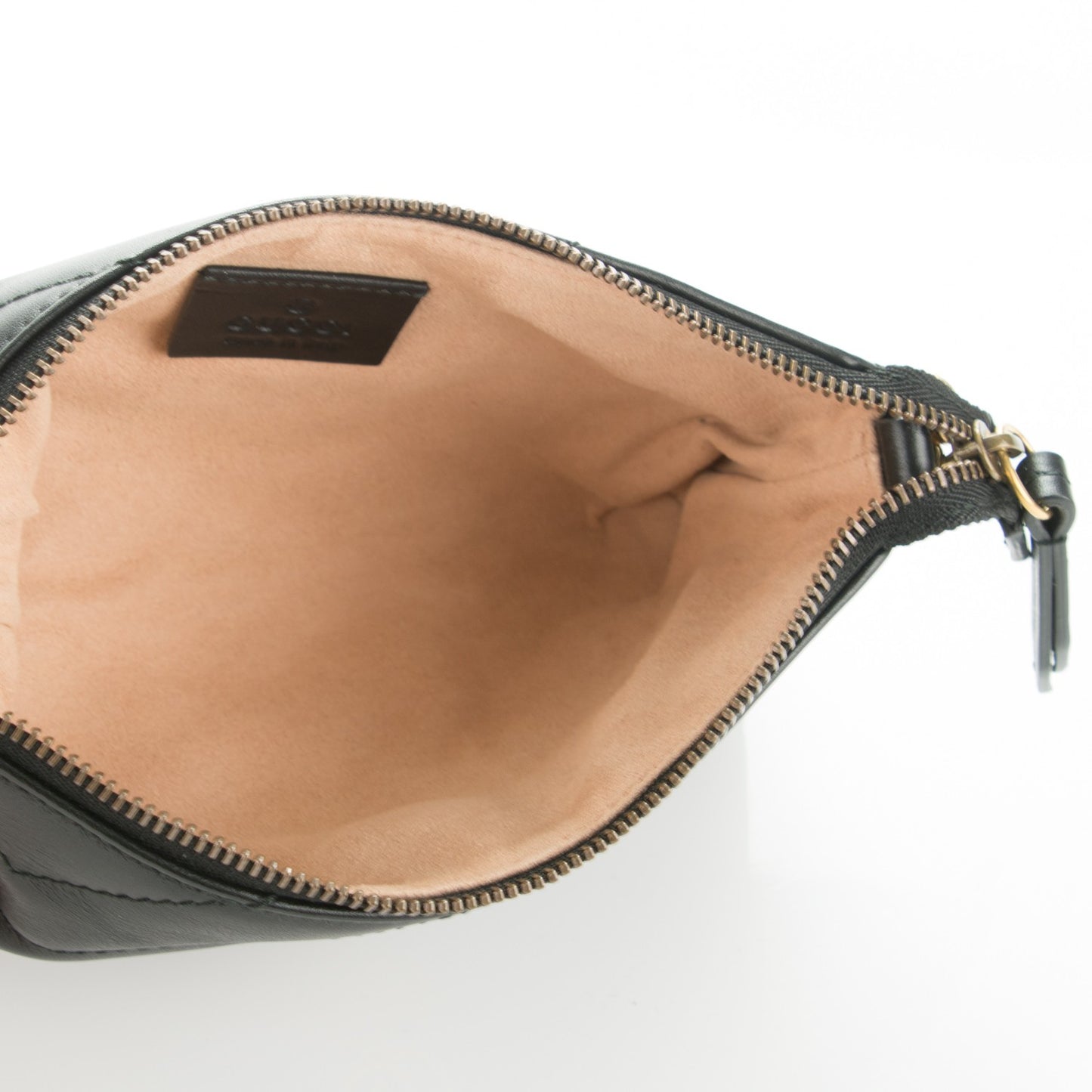 Calfskin Matelasse Mini GG Marmont Chain Bag Black