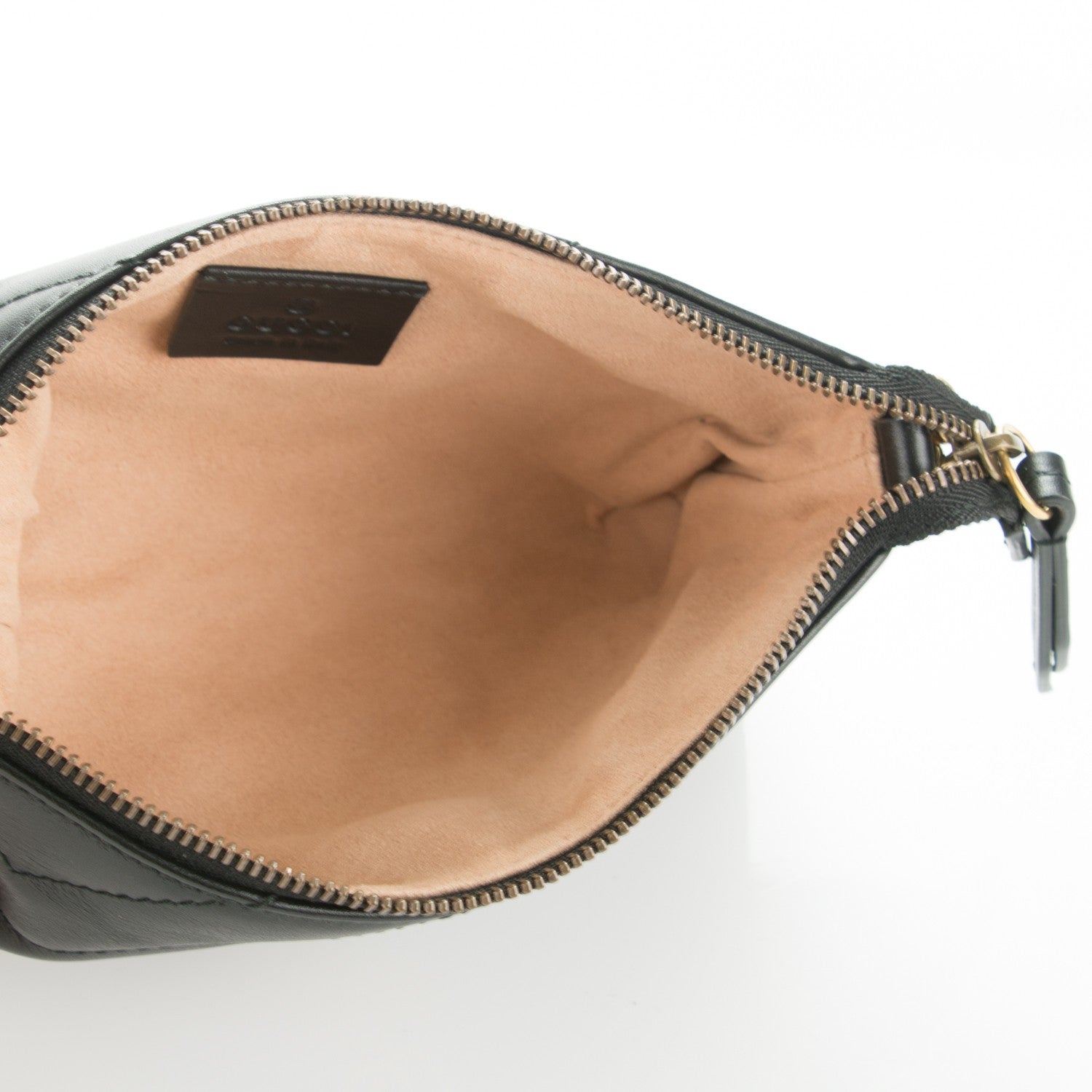 Gucci Calfskin Matelasse Mini GG Marmont Chain Bag Black 5 of 7