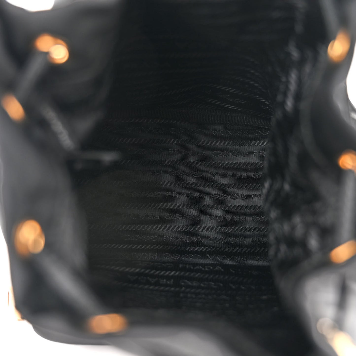 Re-Nylon Duet Drawstring Shoulder Bag Black