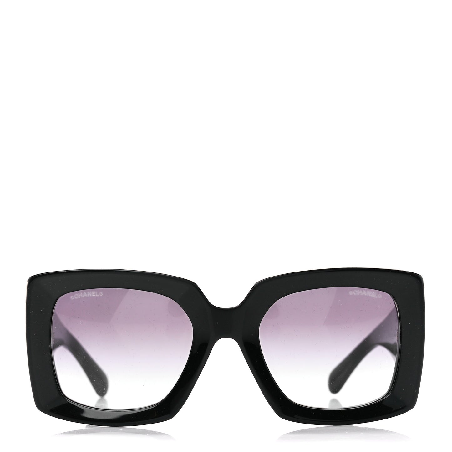 Acetate Rectangle Sunglasses 5435 Black
