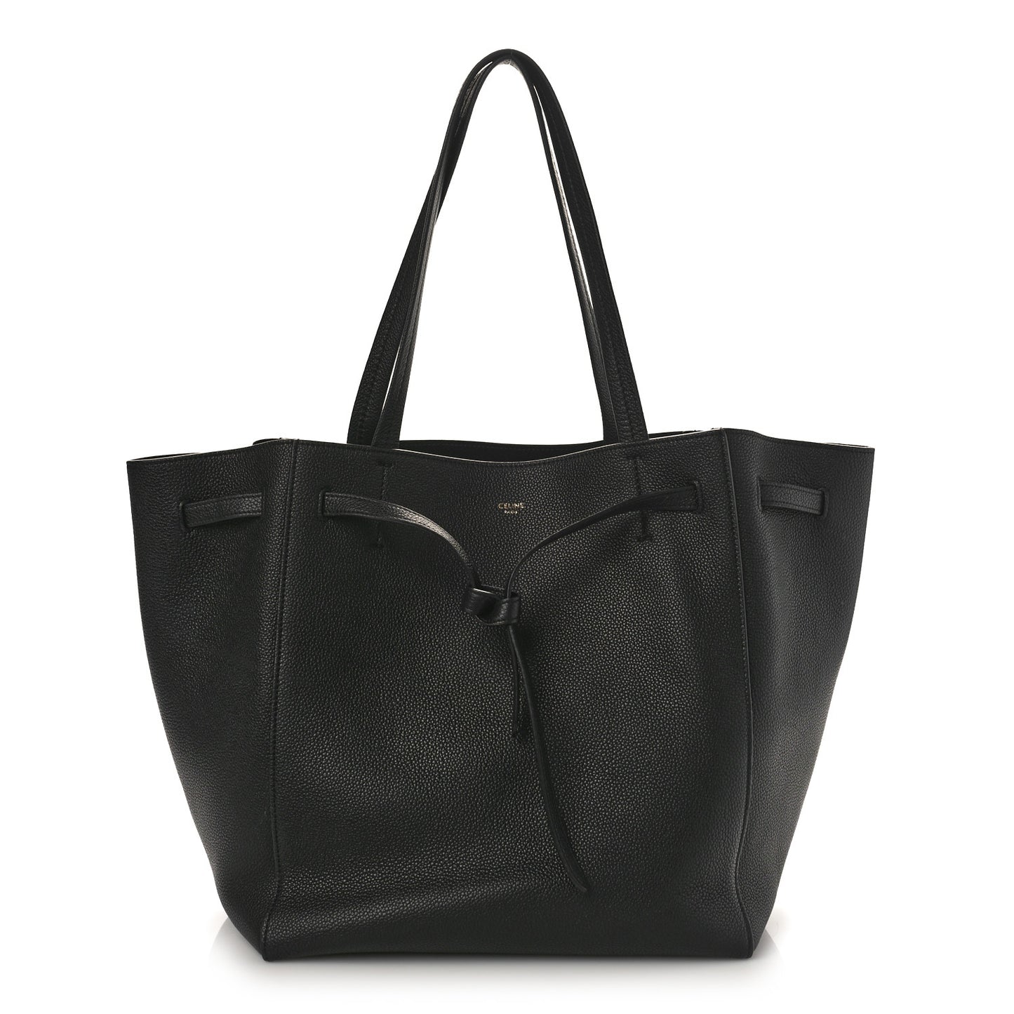 Soft Grained Calfskin Medium Belt Cabas Phantom Black