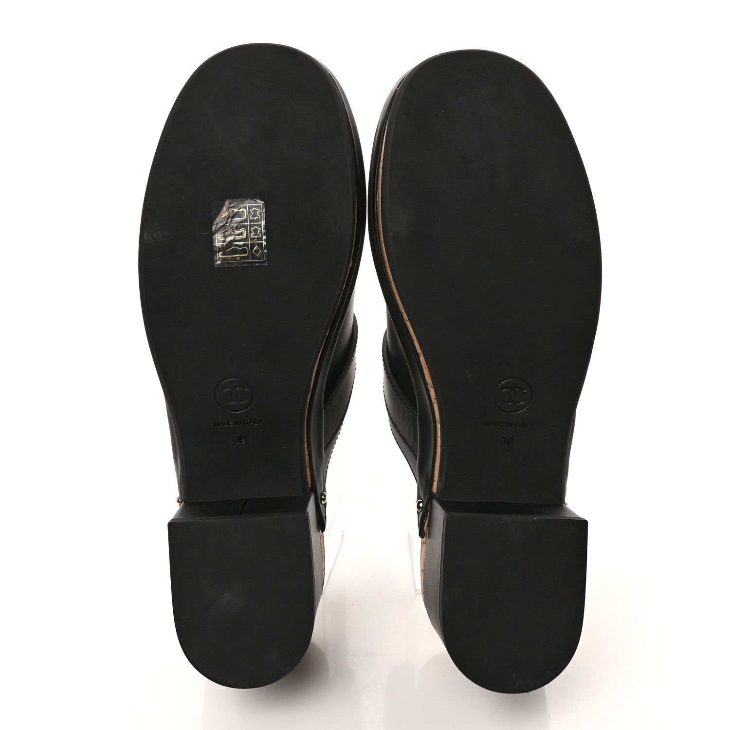 Chanel Calfskin CC Turn Lock Clogs 39 Black 5 of 7