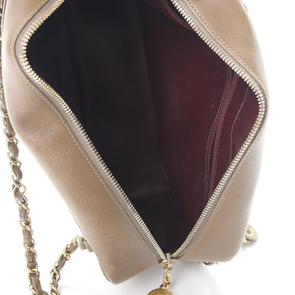 Chanel Lambskin Diamond CC Small Camera Case Khaki Clair 5 of 16