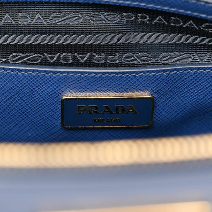 Prada Saffiano Medium Galleria Double Zip Tote Bluette 7 of 11