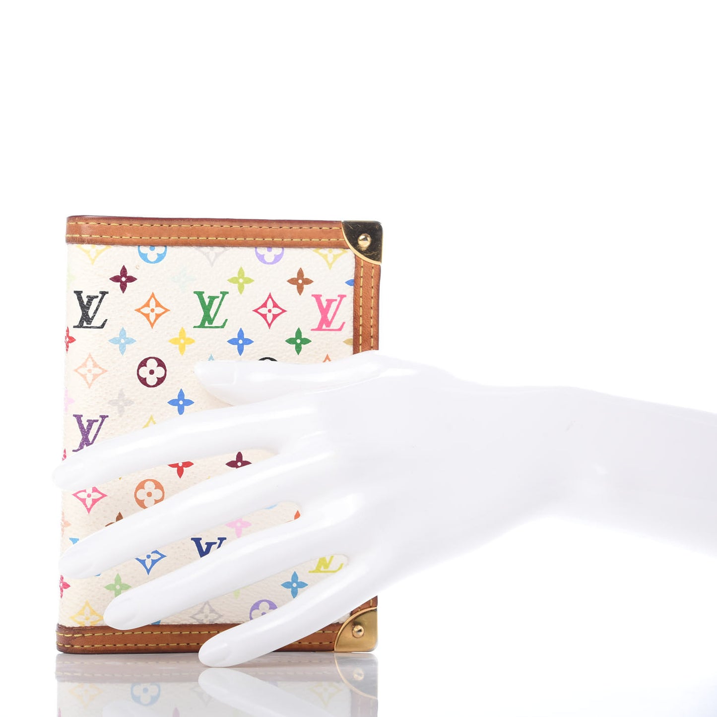 Monogram Multicolor Small Ring Agenda Cover White