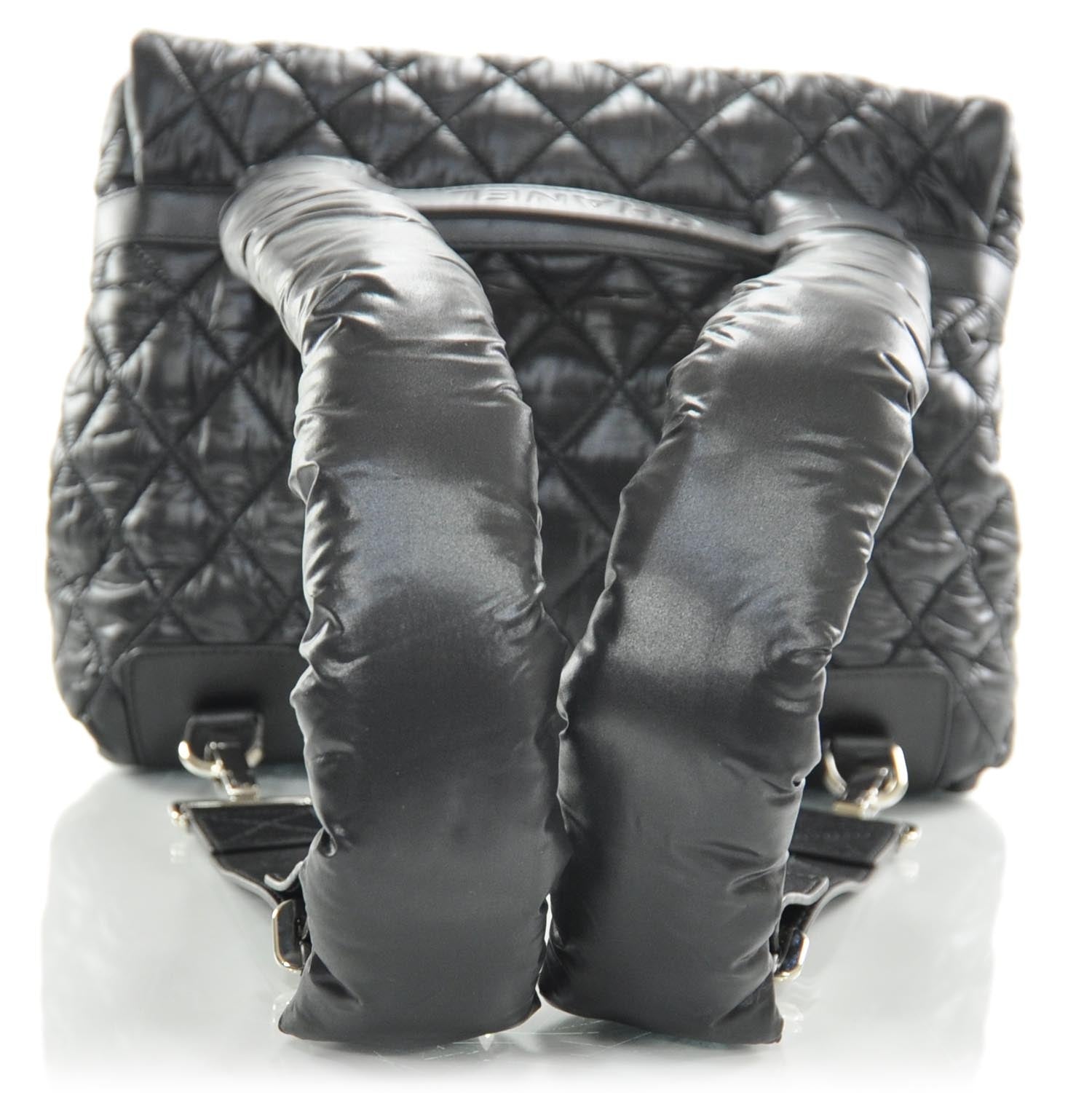 Chanel Nylon Coco Cocoon Backpack Black 5 of 9