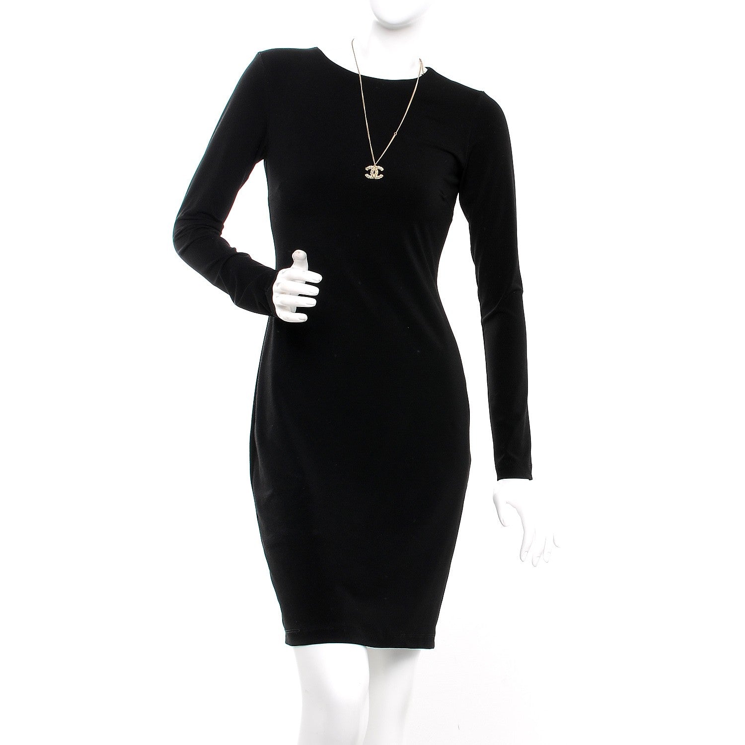 Chanel Pearl CC Pendant Necklace Light Gold 2 of 6