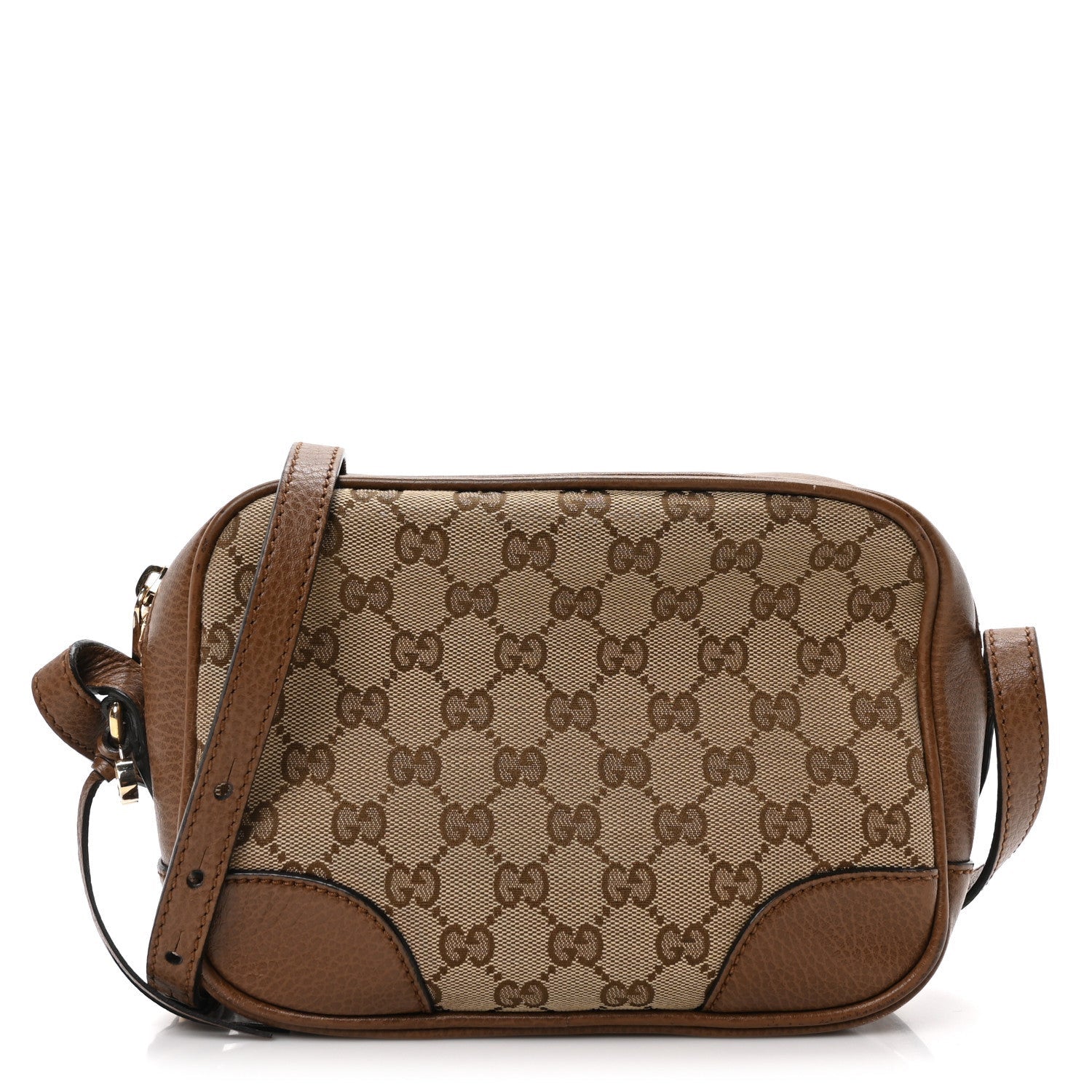 Gucci Monogram Mini Bree Messenger Bag Beige Tabacco 1 of 7