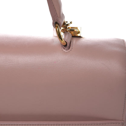 Saint Laurent Calfskin Medium Moujik Top Handle Bag Pale Blush 13 of 17
