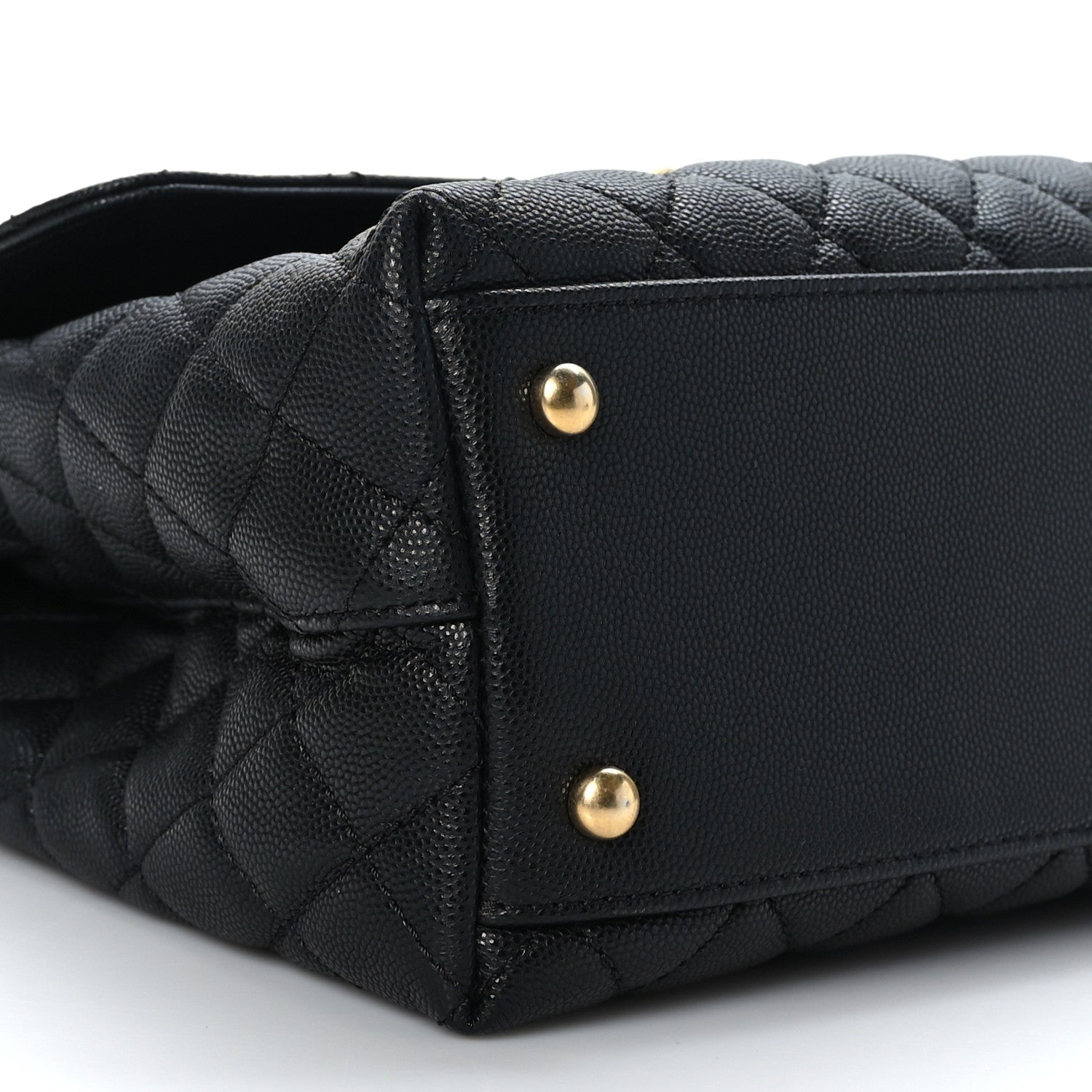 Chanel Caviar Quilted Medium Coco Chain Handle Flap Black 8 of 9