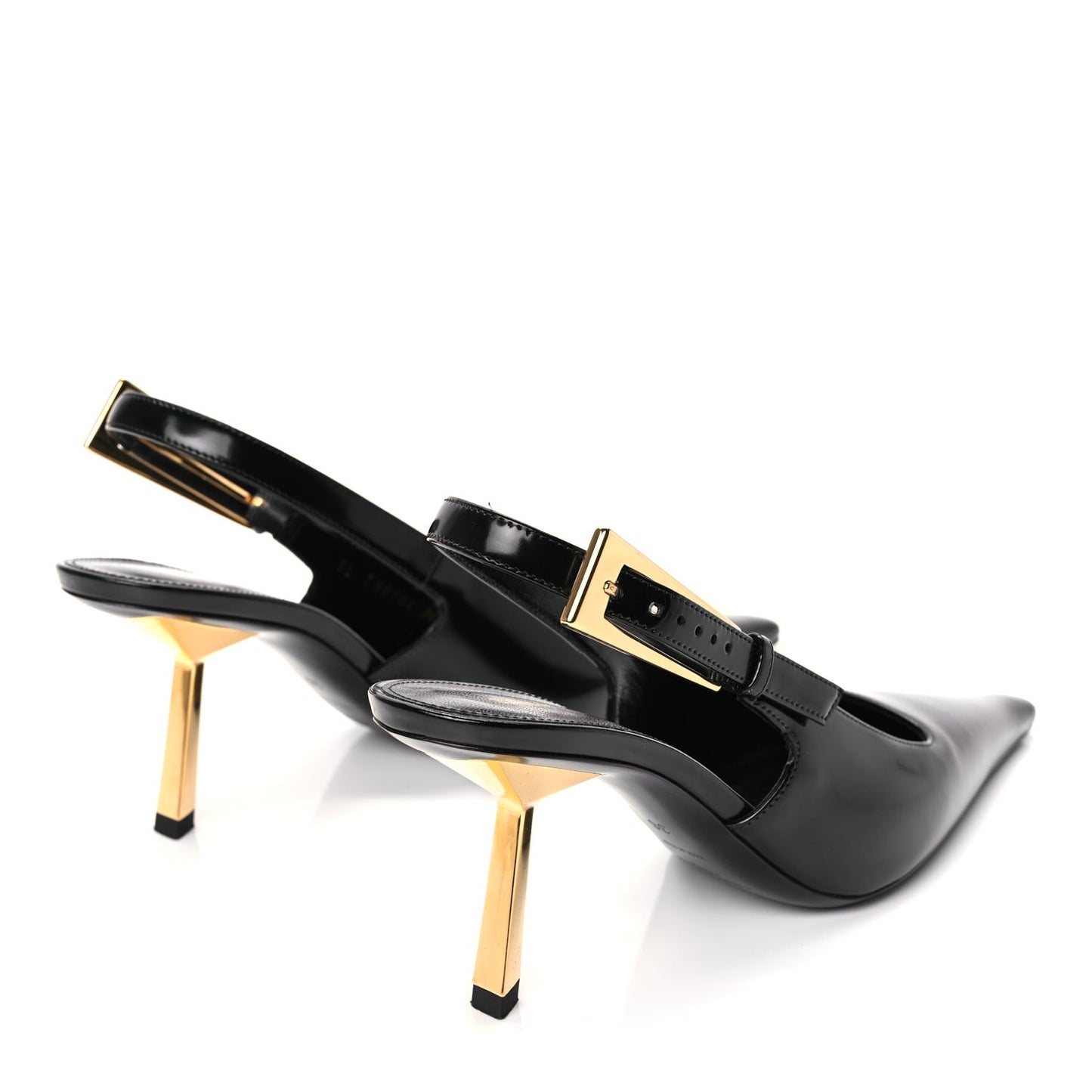 Vitello Marilyn Lee 75 Slingback Pumps 36 Black
