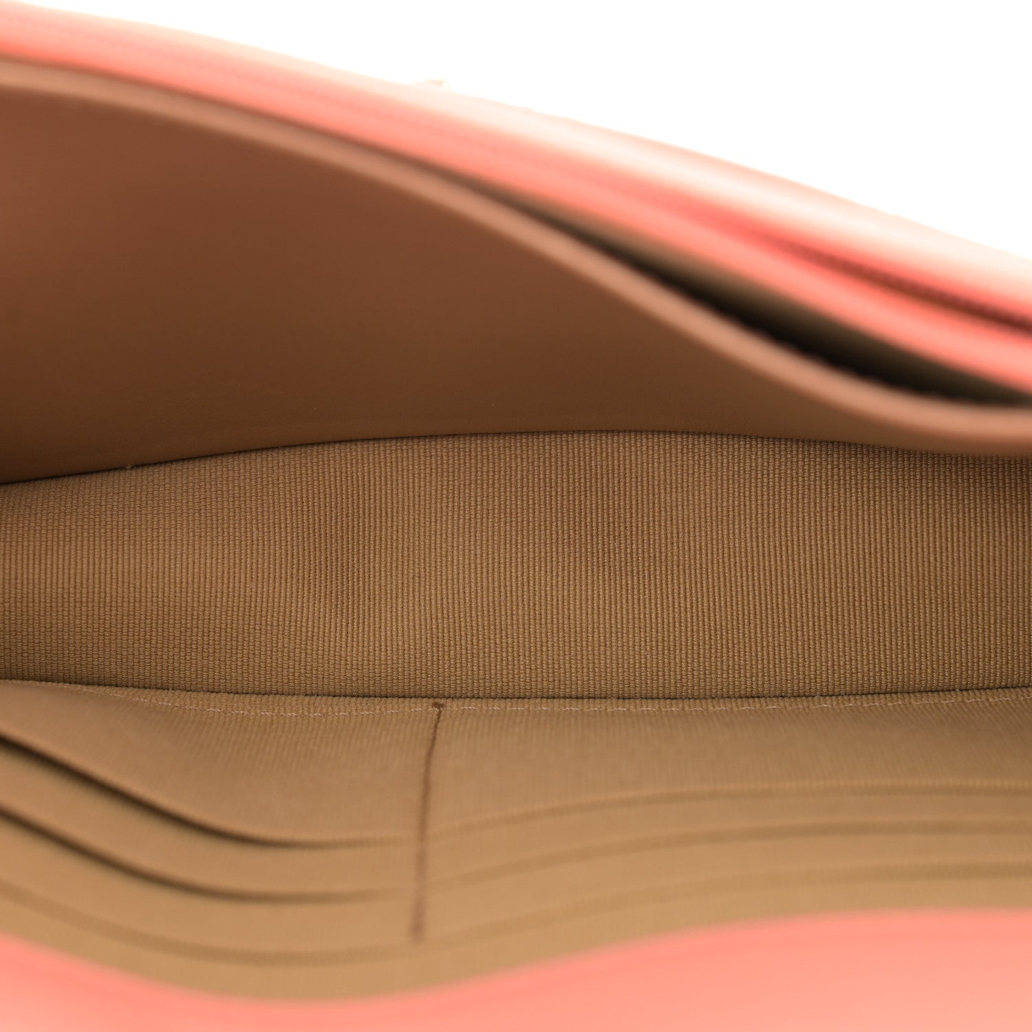 Chanel Lambskin Quilted Pearl Crush Wallet on Chain WOC Light Orange 6 of 11