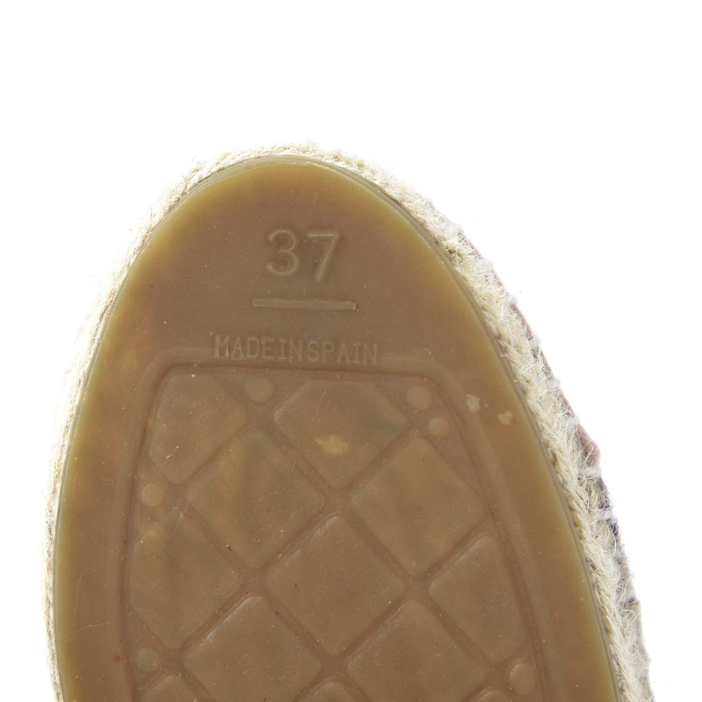 Tweed CC Espadrilles 37 Pink Multicolor