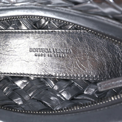 Bottega Veneta Calfskin Intrecciato Kalimero Cha-Cha Clutch  Silver 4 of 7