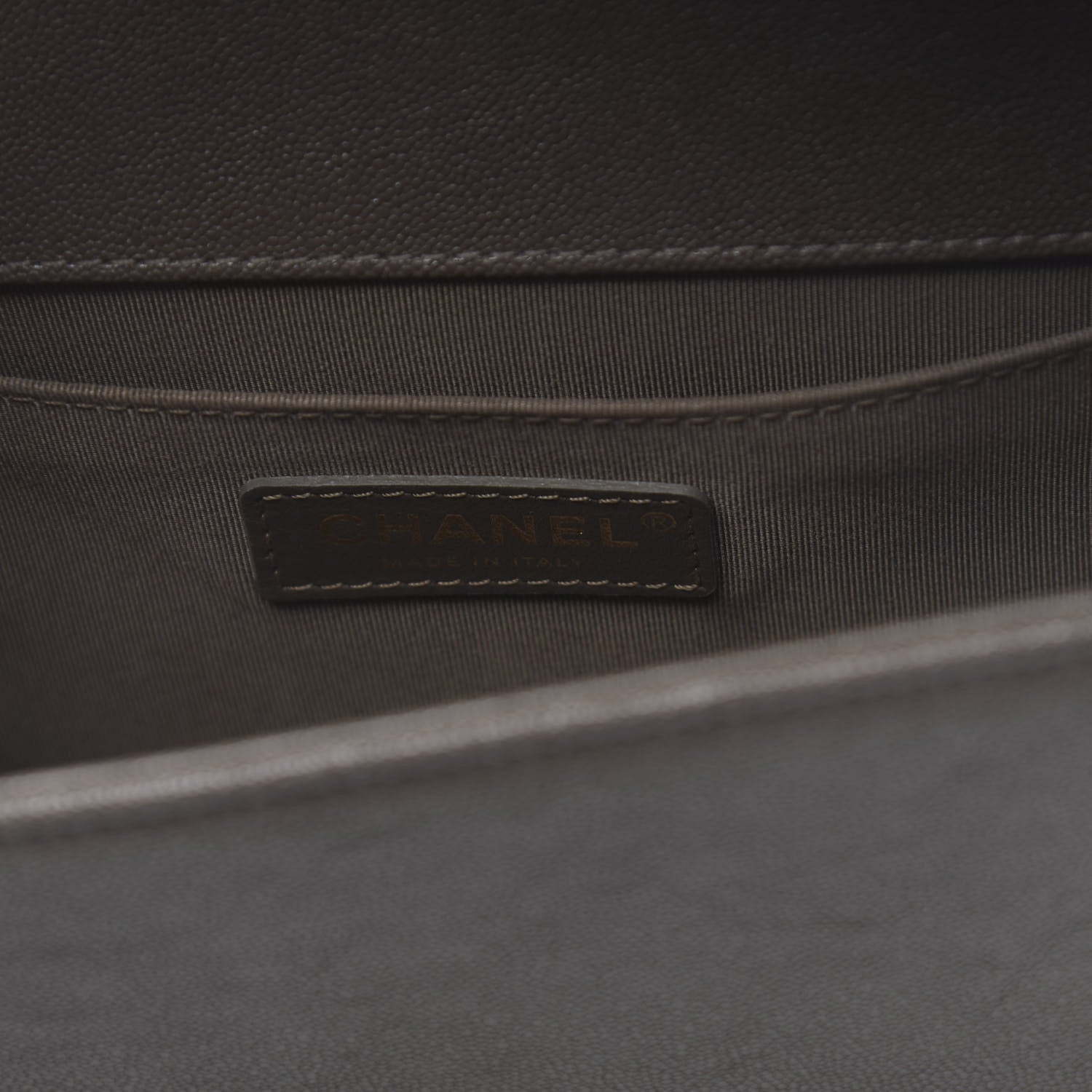 Chanel Caviar Quilted Medium Boy Flap Khaki 6 of 11