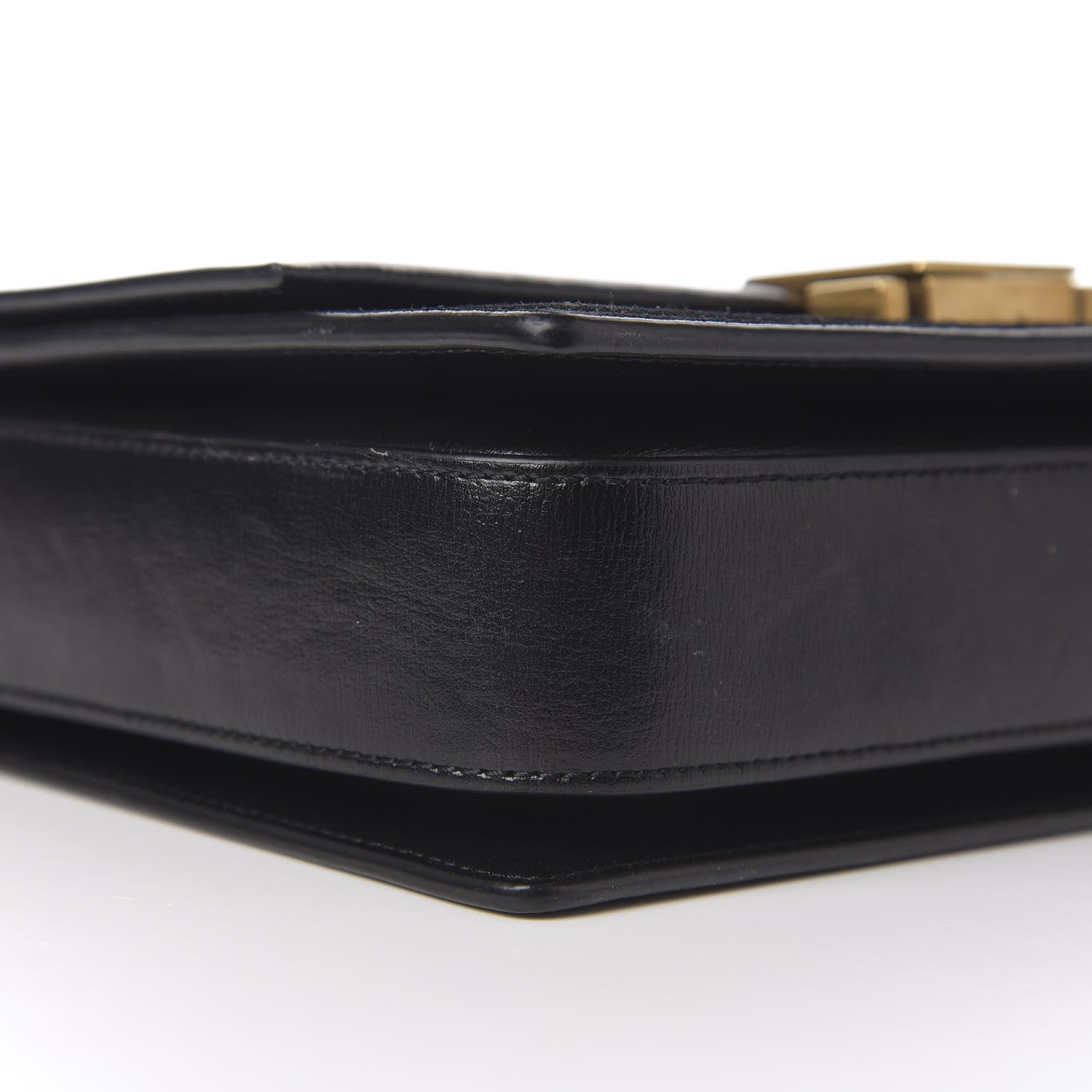 Saint Laurent Smooth Calfskin Suede Medium Bellechasse Black 8 of 10