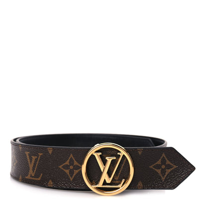 Louis Vuitton Monogram LV Circle 35mm Reversible Belt 75 30 Black 1 of 5