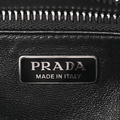 Prada Nappa Antique Re-Edition 2002 Barrel Shoulder Bag  Black 5 of 8