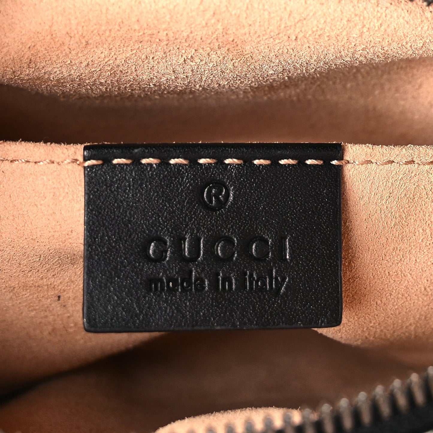Calfskin Matelasse GG Marmont Belt Bag 85 Black