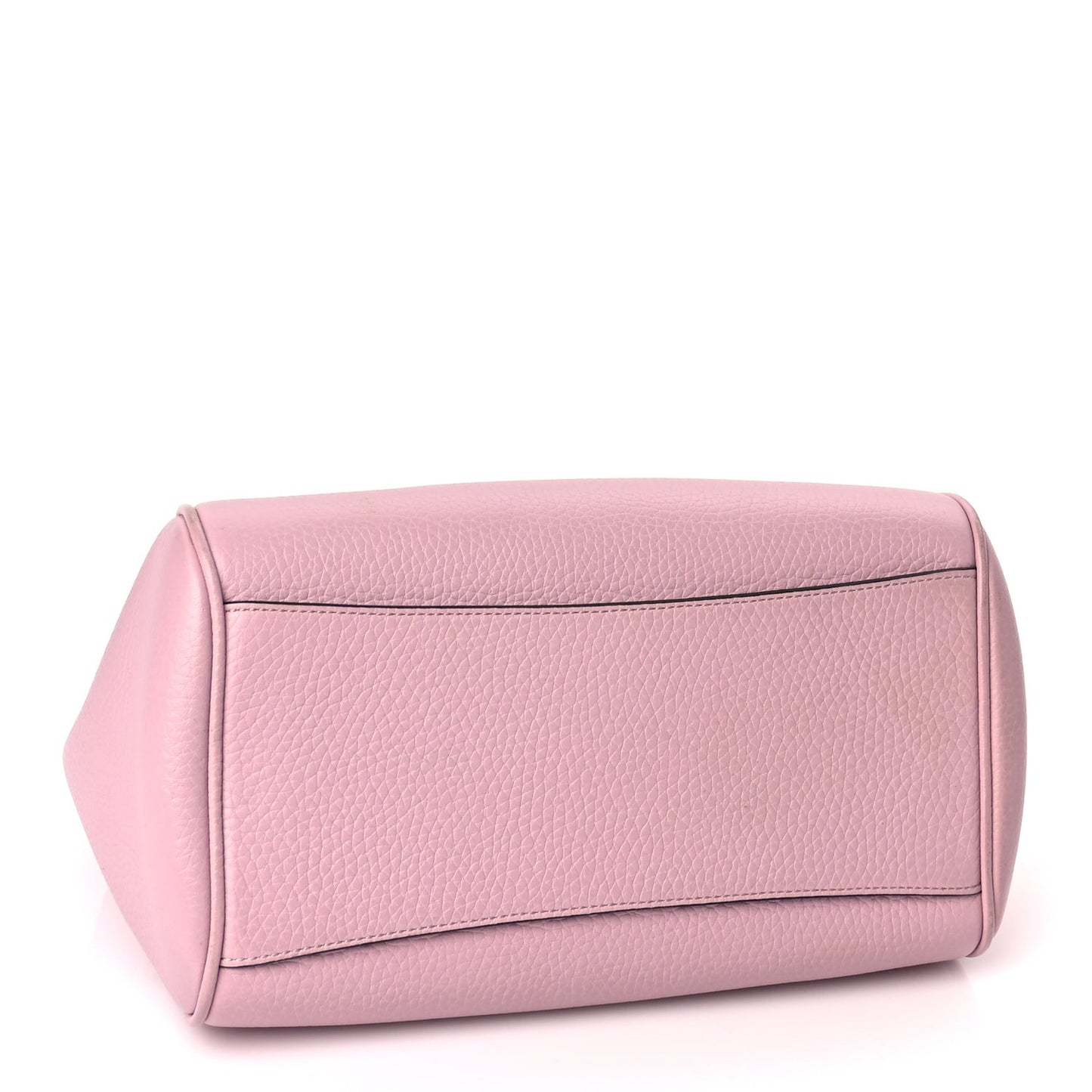 Heavy Grain Calfskin Small Belted Bayswater Tote Powder Pink Powder Pink