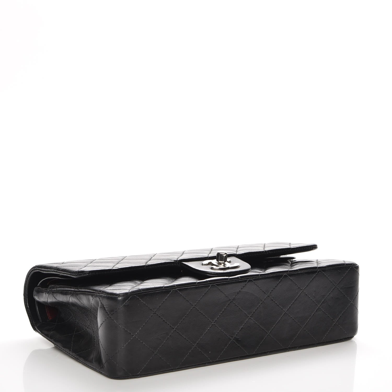 Chanel Lambskin Quilted Medium Double Flap Black 5 of 8