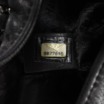 Chanel Leather Chain Hobo Black 8 of 9