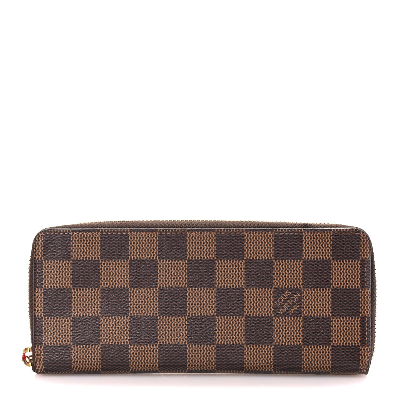 Louis Vuitton Damier Ebene Clemence Wallet Cherry 1 of 7