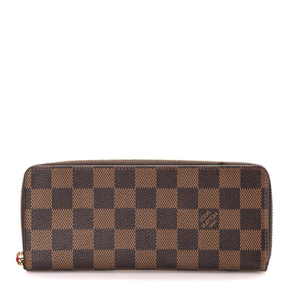 Louis Vuitton Damier Ebene Clemence Wallet Cherry 1 of 7