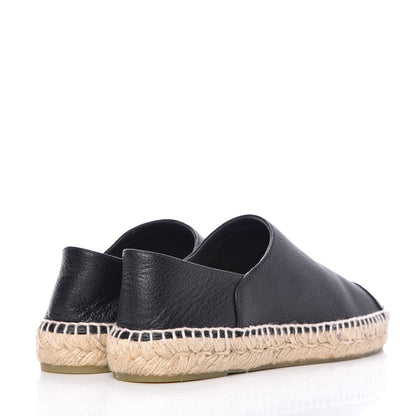 Chanel Grained Calfskin CC Espadrilles 39 Black 4 of 9