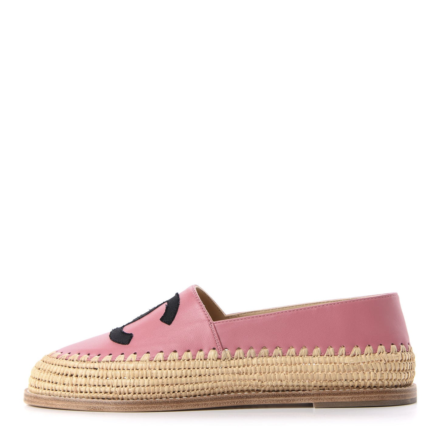 Lambskin Grosgrain CC Espadrilles 37 Pink