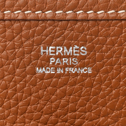 Hermes Taurillon Clemence Evelyne III PM Gold 13 of 14