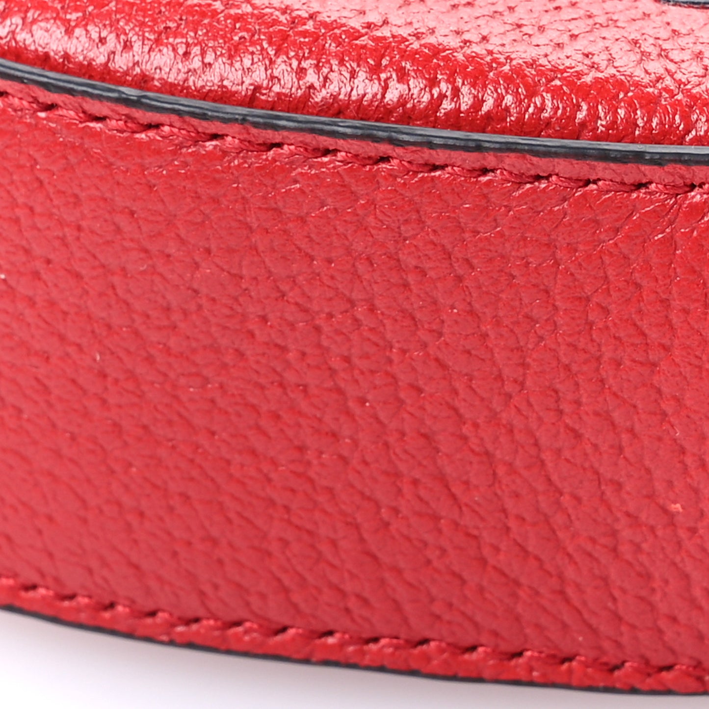 Textured Dollar Calfskin Retro Interlocking G Fruttini Strawberry Mini Bag Lobster Red Black New Acero